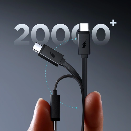 Powerbank Joyroom JR-PR1 10000mAh 22.5W z wbudowanym kablem USB-C czarny