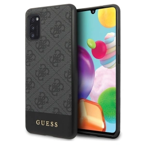 Hurtownia GSM - Etui Guess GUHCA41G4GLGR Samsung Galaxy A41 szary/grey hard case 4G Stripe Collection - GUE548GRY - {ean13} - Hurt