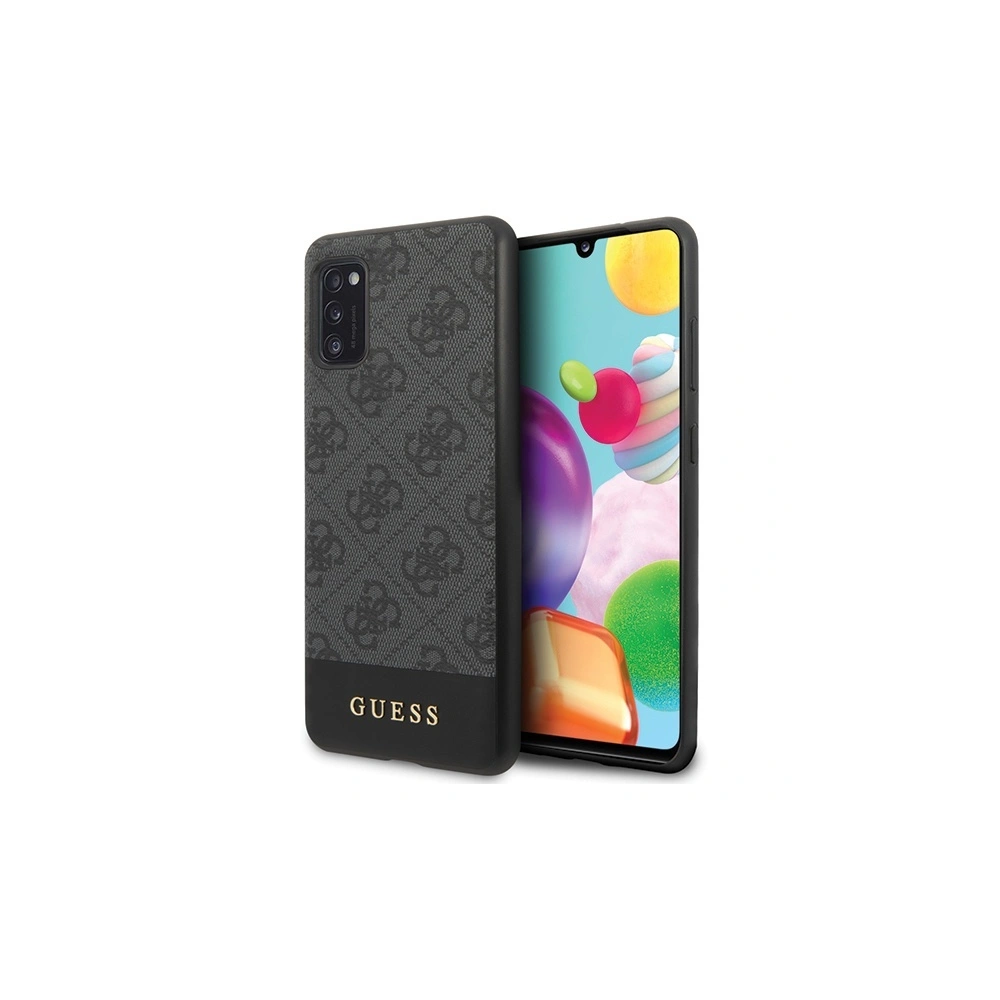 Hurtownia GSM - Etui Guess GUHCA41G4GLGR Samsung Galaxy A41 šedé/hard case 4G Stripe Collection - GUE548GRY - {ean13} - Hurt