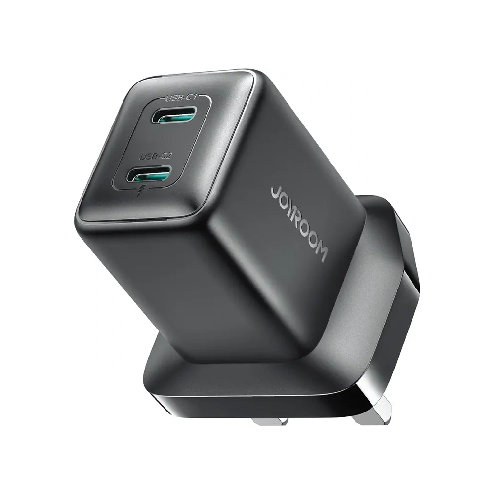 Ładowarka sieciowa Joyroom JR-TCG17 (wtyczka UK) 45W 2xUSB-C czarna