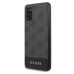 Guess GUHCA41G4GLGR Samsung Galaxy A41 grey hard case 4G Stripe Collection