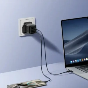 Ładowarka sieciowa Joyroom JR-TCG17 (wtyczka UK) 45W 2xUSB-C czarna