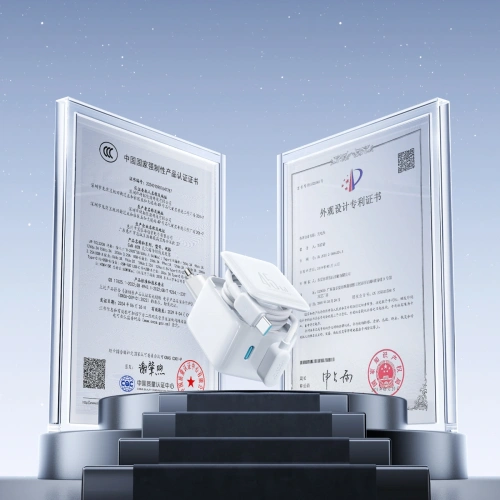 Ładowarka sieciowa Joyroom JR-TCL05 45W GaN 2x USB-C z organizerem na kabel + kabel USB-C / USB-C biała