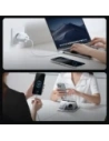 Ładowarka sieciowa Joyroom JR-TCL05 45W GaN 2x USB-C z organizerem na kabel + kabel USB-C / USB-C biała