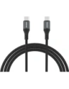 Kabel w oplocie Dudao L3CC USB-C / USB-C 60W 1.2m czarny