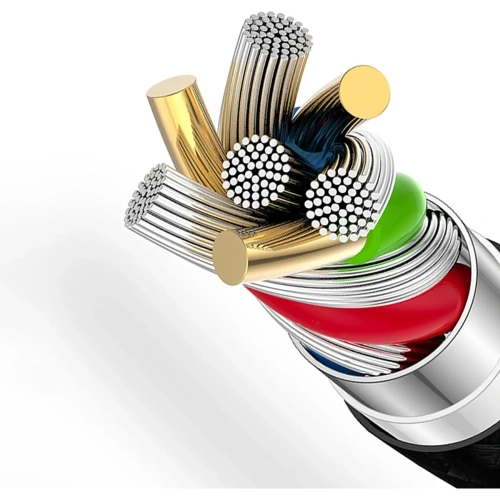 Kabel w oplocie Dudao L3CC USB-C / USB-C 60W 1.2m czarny