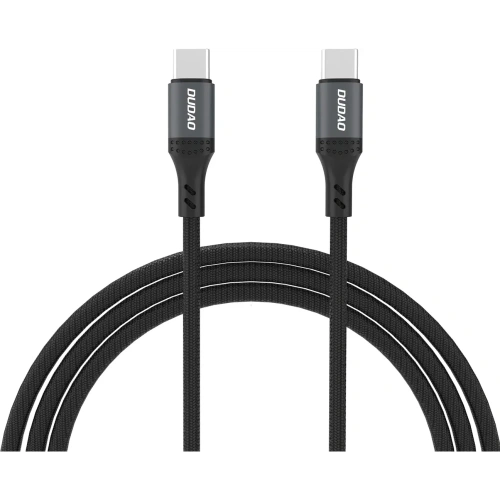 Kabel w oplocie Dudao L3CC USB-C / USB-C 60W 2m czarny