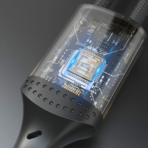 Kabel w oplocie Dudao L3CC USB-C / USB-C 60W 2m czarny