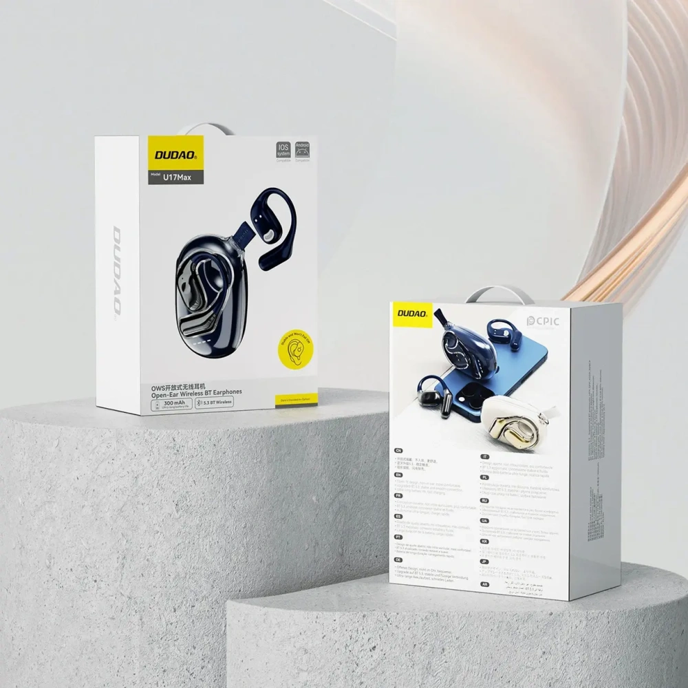 Słuchawka OWS Dudao U17 Max Bluetooth 5.3 granatowa