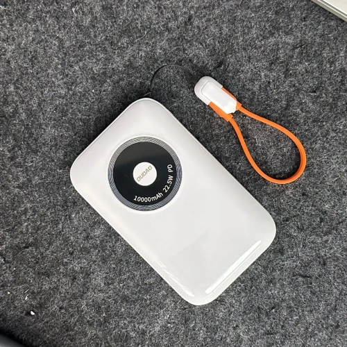 Powerbank Dudao K21 Mini 10000mAh 22.5W USB-A, USB-C beżowy