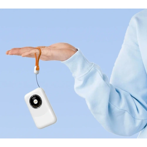 Powerbank Dudao K21 Mini 10000mAh 22.5W USB-A, USB-C beżowy