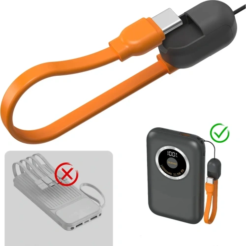 Powerbank Dudao K21 Mini 10000mAh 22.5W USB-A, USB-C szary