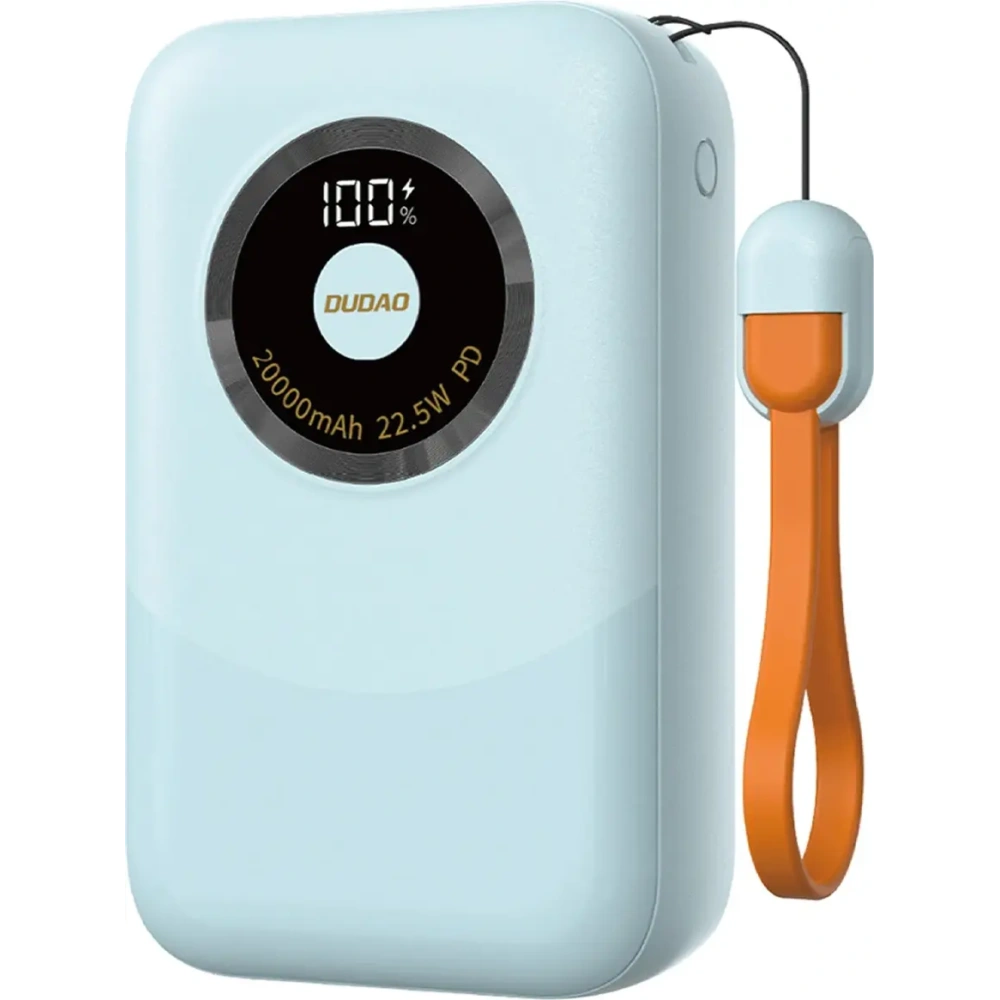 Powerbank Dudao K21 Mini 10000mAh 22.5W USB-A, USB-C niebieski