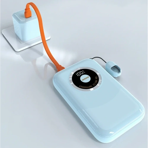 Powerbank Dudao K21 Mini 10000mAh 22.5W USB-A, USB-C niebieski