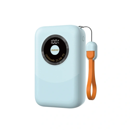 Powerbank Dudao K21Pro Mini 20000mAh 22.5W USB-A, USB-C niebieski