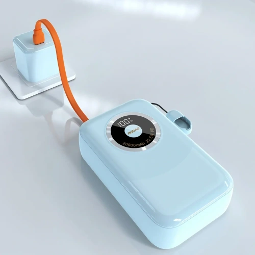 Powerbank Dudao K21Pro Mini 20000mAh 22.5W USB-A, USB-C niebieski