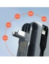 Ładowarka z powerbankiem Dudao K25 2in1 10000mAh z 3 wtyczkami szara