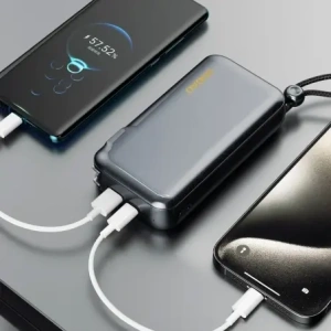 Ładowarka z powerbankiem Dudao K25 2in1 10000mAh z 3 wtyczkami szara