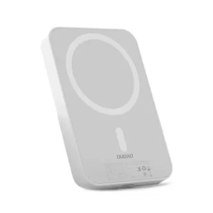 Powerbank bezprzewodowy Dudao K26S 5000mAh 20W USB-A, USB-C, MagSafe biały