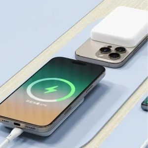 Powerbank bezprzewodowy Dudao K26S 5000mAh 20W USB-A, USB-C, MagSafe biały