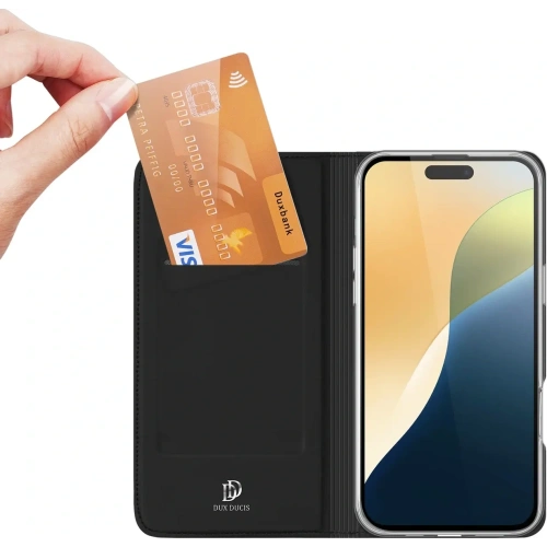 Etui z klapką Dux Ducis Skin Pro do Apple iPhone 16 Plus czarne