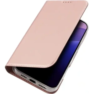 Etui z klapką Dux Ducis Skin Pro do Apple iPhone 16 Pro różowe