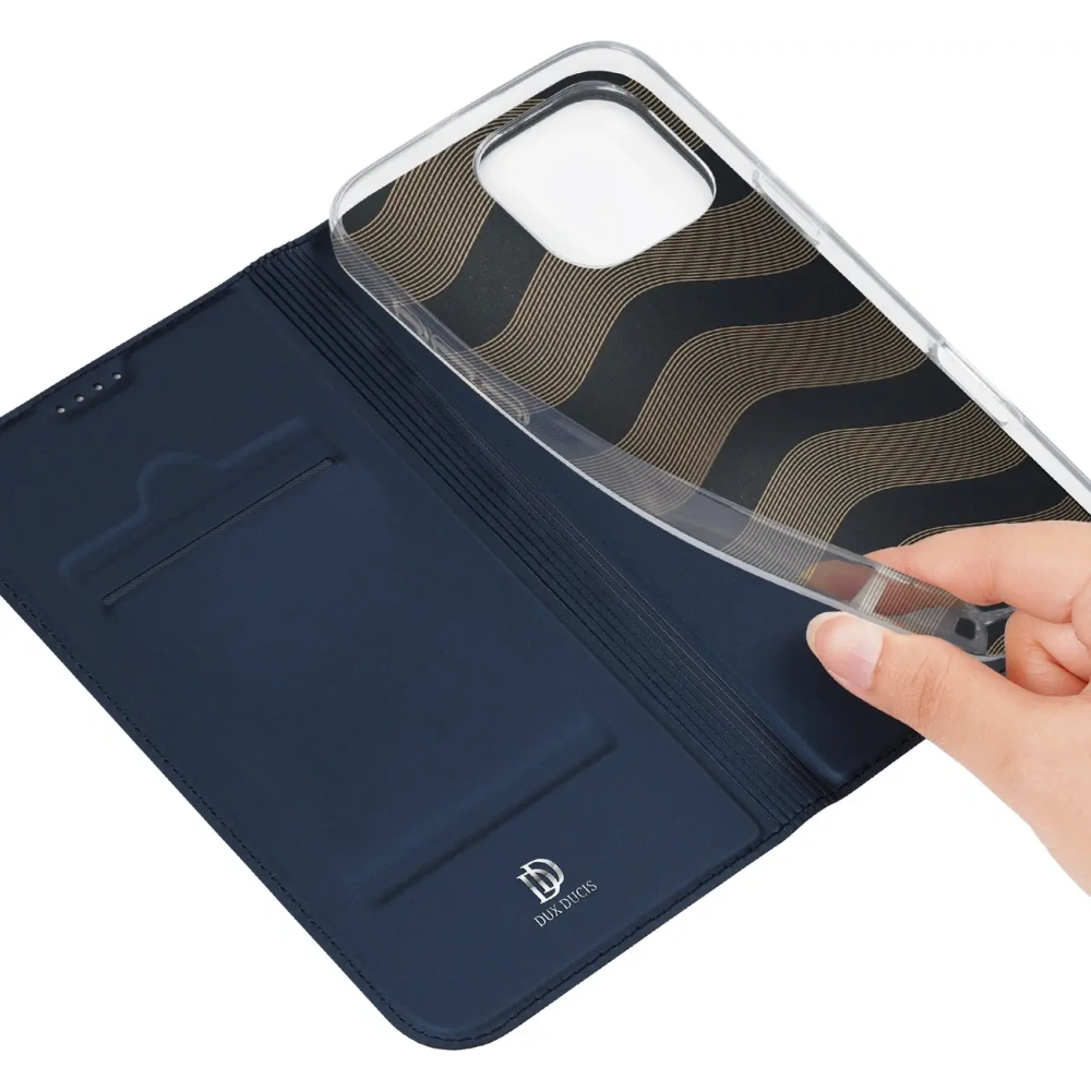 Etui z klapką Dux Ducis Skin Pro do Apple iPhone 16 Pro Max niebieskie