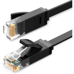 Płaski kabel sieciowy UGREEN Ethernet RJ45, Cat.6, UTP, 15m (czarny)