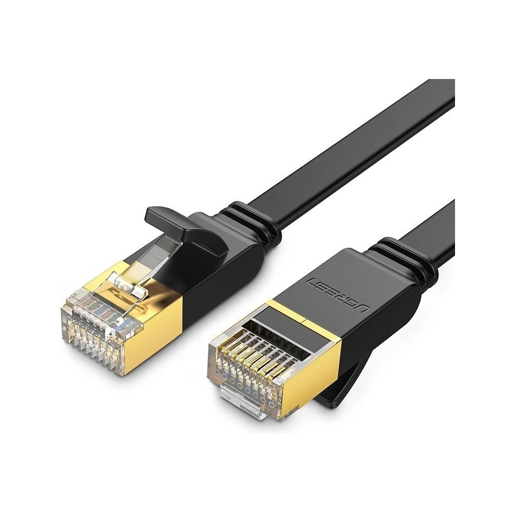 Wholesale UGREEN Ethernet RJ45 Flat network cable , Cat.7, STP, 0.5m (Black) - UGR431BLK - {ean13} - Hurt