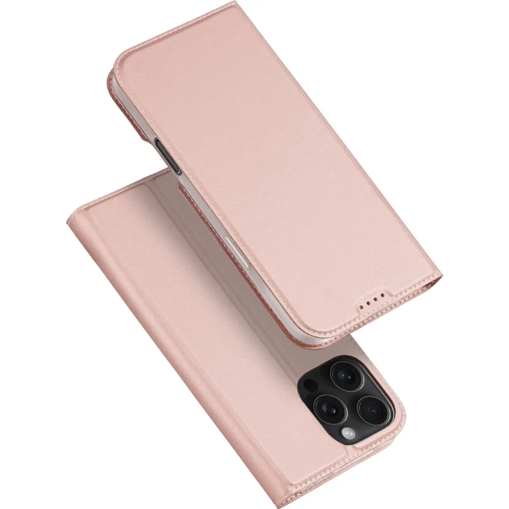 Etui z klapką Dux Ducis Skin Pro do Apple iPhone 16 Pro Max różowe