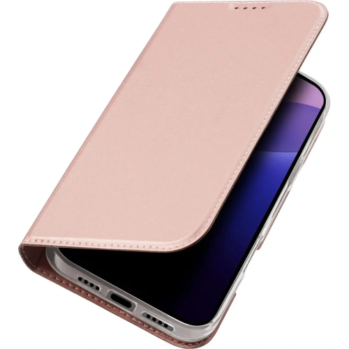 Etui z klapką Dux Ducis Skin Pro do Apple iPhone 16 Pro Max różowe