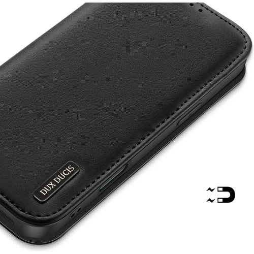 Etui z klapką Dux Ducis Hivo do Apple iPhone 16 Pro czarne