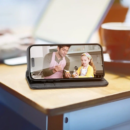 Etui z klapką Dux Ducis Hivo do Apple iPhone 16 Pro czarne