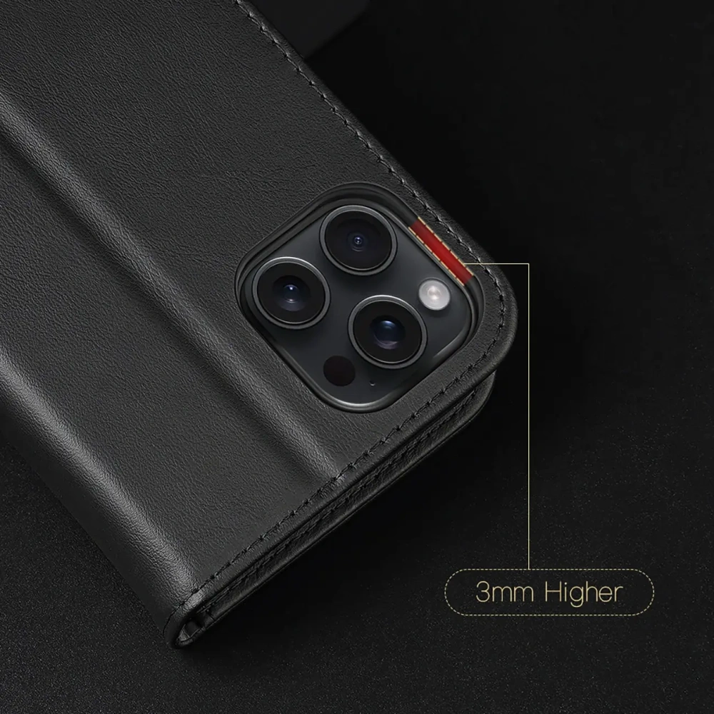 Etui z klapką Dux Ducis Hivo do Apple iPhone 16 Pro czarne