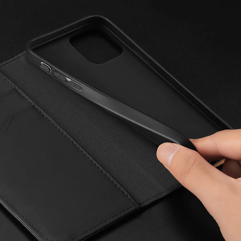 Etui z klapką Dux Ducis Hivo do Apple iPhone 16 Pro czarne