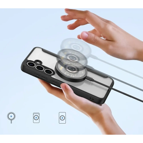 Etui z klapką Dux Ducis Skin X Pro do Samsung Galaxy S25 MagSafe czarne