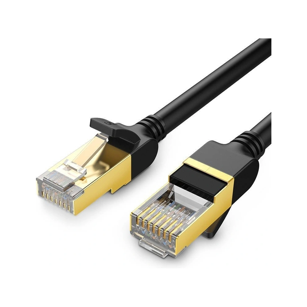 Hurtownia GSM - Kulatý síťový kabel UGREEN NW107 Ethernet RJ45, Cat.7, STP, 1m (černý) - UGR432BLK - {ean13} - Hurt