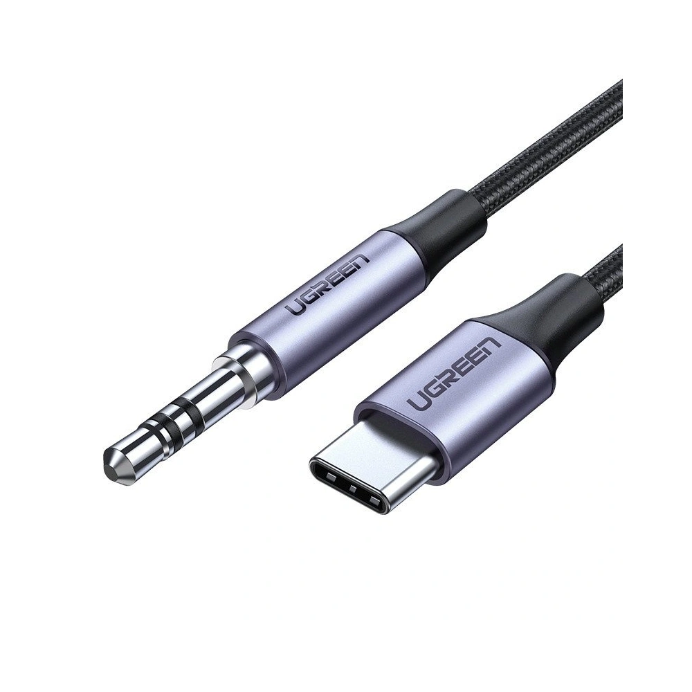 Hurtownia GSM - Kabel mini jack 3,5mm AUX na USB-C UGREEN AV143, 1m (šedý) - UGR440GRY - {ean13} - Hurt