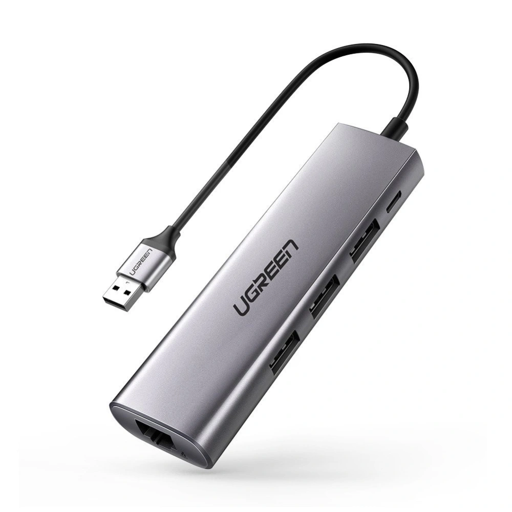 Hurtownia GSM - Adapter hub 5w1 UGREEN CM266 USB-C, 3x USB 3.0, micro USB, RJ45 - UGR443 - {ean13} - Hurt