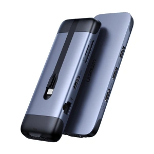 Adaptér 9v1 UGREEN CM286 Hub USB-C na HDMI 4K, FHD, VGA, 3x USB 3.0, PD, SD/TF, USB-C