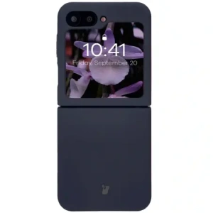 Silikonowe etui Bizon Soft Case do Samsung Galaxy Z Flip7 FE / Z Flip6 ciemnoniebieskie