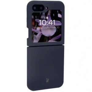 Silikonowe etui Bizon Soft Case do Samsung Galaxy Z Flip7 FE / Z Flip6 ciemnoniebieskie
