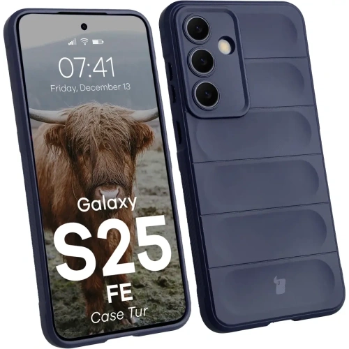 Pancerne etui Bizon Case Tur do Samsung Galaxy S25 FE granatowe