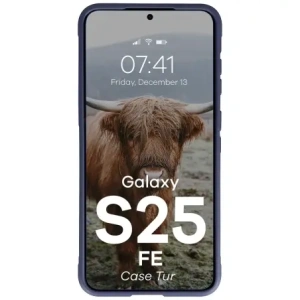 Pancerne etui Bizon Case Tur do Samsung Galaxy S25 FE granatowe