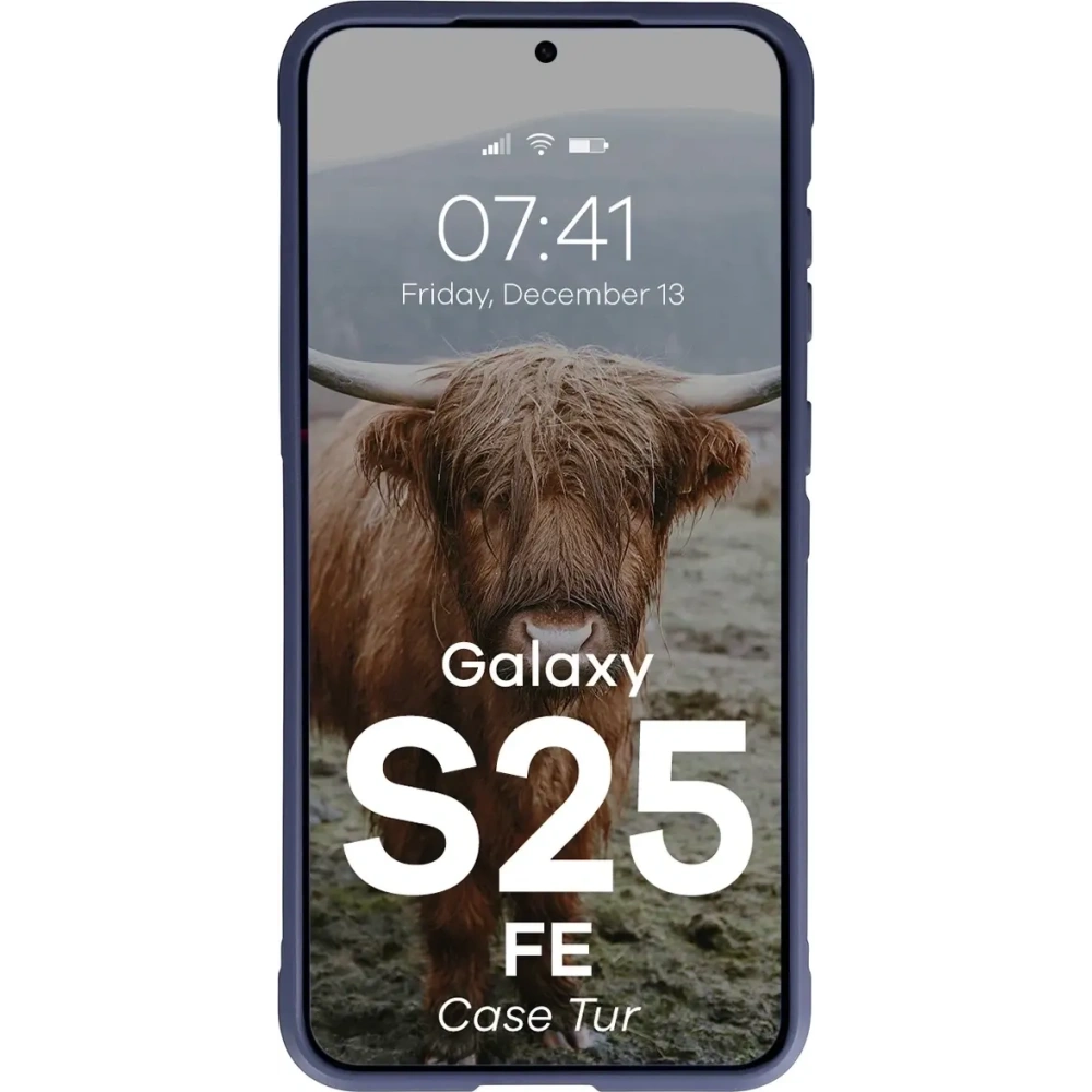 Pancerne etui Bizon Case Tur do Samsung Galaxy S25 FE granatowe