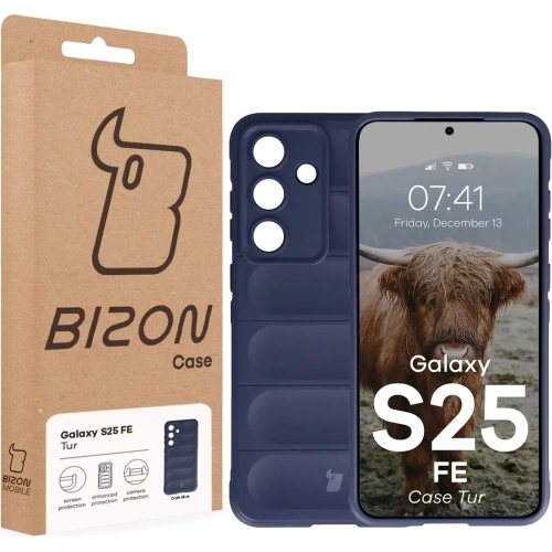Pancerne etui Bizon Case Tur do Samsung Galaxy S25 FE granatowe