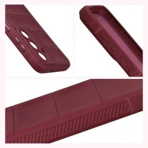 Pancerne etui Bizon Case Tur do Samsung Galaxy S25 FE burgundowe
