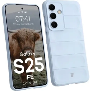 Pancerne etui Bizon Case Tur do Samsung Galaxy S25 FE jasnoniebieskie