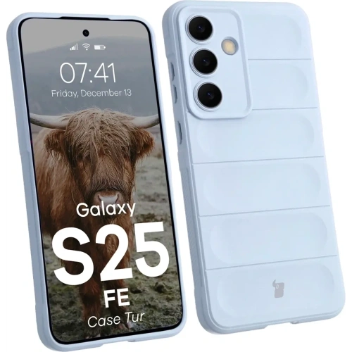Pancerne etui Bizon Case Tur do Samsung Galaxy S25 FE jasnoniebieskie