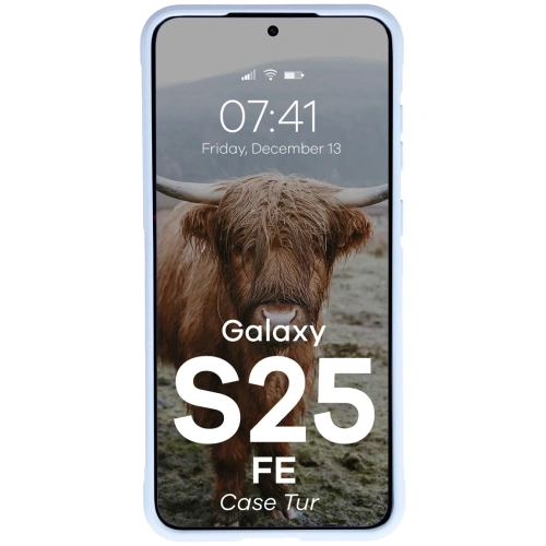 Pancerne etui Bizon Case Tur do Samsung Galaxy S25 FE jasnoniebieskie